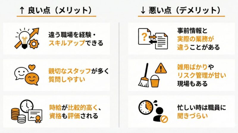独自調査したカイテクの良い点と悪い点を3つに絞った図解